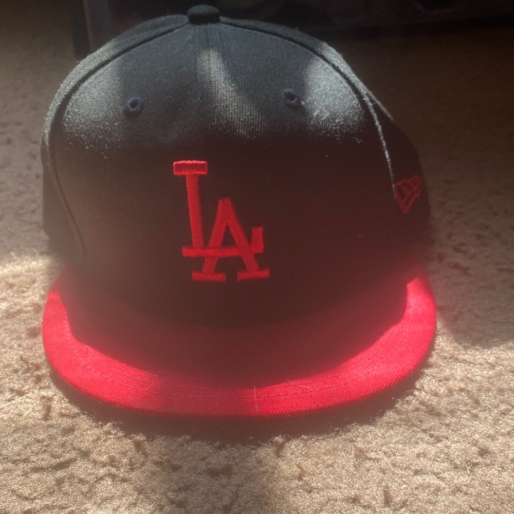 Black and Red LA Cap